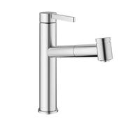 KWC Bevo E rubinetto da cucina, orientabile, estraibile, 10.531.032.700FL, Bevo E acciaio inox spazzolato [Rubinetteria da Cucina > Rubinetti da Cucina]