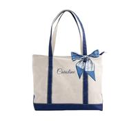 KWCLTH Borsa personalizzata in tela con nome ricamato, borsa personalizzata per donne, regali per damigelle d'onore, oggetti essenziali per tutti i giorni, viaggi, borsa da matrimonio
