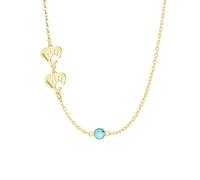 KWCLTH Collana con pietra di nascita, cane personalizzato gatto zampa ciondolo pet nome collana regalo memoriale per gli amanti degli animali domestici