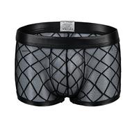 Kwelt Men Underpants Mesh Trasparente Boxer Shorts Stringhe Mesh Underwear Trasparente Bikini Slip Pantalone Pantaloni