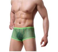 Kwelt Uomo Perizoma T-Back Tanga Uomo della Biancheria Intima Bikini Filati Comodi Slip Leopardo Giallo