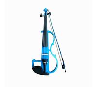 KWETVSH Violino per Principianti Violino Elettronico Fatto A Mano. Suonare Uno Strumento di Violino Elettroacustico(Blue)