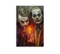 KWID Poster Joker Heath Ledger e Joaquin Phoenix, poster decorativo su tela, 60 x 90 cm