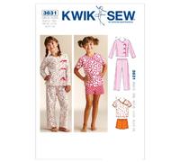 KWIK-SEW PATTERNS Sleepy-Time Pajamas-XS(4-5) S(6) M(7-8) L(10) XL(12-14) Pattern