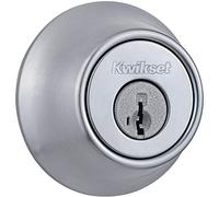 Kwikset 660 26D SMT SCAL SCS singolo cilindro catenaccio con chiave astuta, cromo satinato