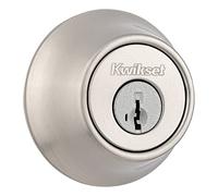 Kwikset 96600-575 660 15 SMT RCAL RCS Singolo Cilindro Catenaccio SmartKey, Nichel Satinato, Rotondo