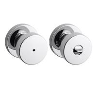 Kwikset 97300-934 Pismo Bedroom/Bathroom Door Knob Polished Chrome
