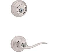 Kwikset 991TNL 15 SMT CP K4 Level 991 Tustin - Leva di entrata e catenaccio singolo cilindro con chiave intelligente in nichel satinato