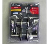 KWIKSET Balboa Entrata Leva Della Porta & Catenaccio 7cm Raso Nickel 96900-420