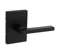 Kwikset Halifax - Leva ciuccio con rosa rettangolare, colore: Nero opaco