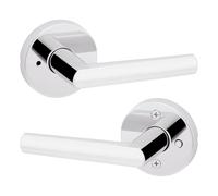 Kwikset Milan Privacy - Leva per porta camera da letto e bagno, in cromo lucido