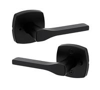 Kwikset Tripoli Privacy 97300-963 - Leva per letto/vasca da bagno, con rosa morbida, colore: Nero opaco