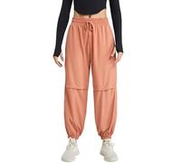 KWISUAWHGA Pantaloni Sportivi Da Donna Ad Asciugatura Rapida Elastici A Vita Alta Leggeri A Gamba Larga Casual Da Viaggio Golf Escursionismo,Arancia,M