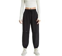 KWISUAWHGA Pantaloni Sportivi Da Donna Ad Asciugatura Rapida Elastici A Vita Alta Leggeri A Gamba Larga Casual Da Viaggio Golf Escursionismo,Nero,S