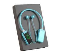 KWJNH LED Smart Digital Display appeso BT V5.4 Moda Auricolari Karaoke In-ear Vita Riduzione della batteria Rumore Lungo Earphon Sport Headset loop adatto live For e telefono bianco neckband adatto