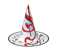 Kwjsdfea Cappello da strega con musica colorata, versatile, per Halloween, per donne, uomini, adulti, divertente ed elegante, decorazione per feste di Halloween, 1 pezzo