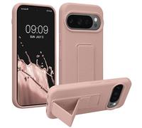 kwmobile 1x Custodia Compatibile con Google Pixel 10 / Pixel 10 PRO - Cover Supporto Dita - Back Case per Smartphone - Protezione Gommata Rosa Antico