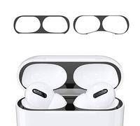 kwmobile 2x Antipolvere compatibile con Apple AirPods Pro - protezione interna parapolvere - Sticker antisporco auricolari nero