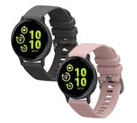 kwmobile 2x Cinturino Silicone Fibbia Compatibile con Garmin vivoactive 5 / active 5 Cinturino - Cinturini 14-22 cm