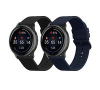 kwmobile 2x Cinturino TPU Silicone Fibbia Compatibile con 20mm Smartwatch Strap (Universal) Cinturino - Cinturini 14-22 cm