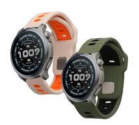 kwmobile 2x Cinturino TPU Silicone Fibbia Compatibile con 22mm Amazfit Bip 6 / Bip 5 Unity/Bip 5 / GTS 3 / Balance 2 / Helio Strap Cinturino - Cinturini 14-22 cm