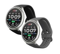kwmobile 2x Cinturino TPU Silicone Fibbia Compatibile con Amazfit Active2 (A2437) Cinturino - Cinturini 14-22 cm