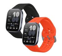 kwmobile 2x Cinturino TPU Silicone Fibbia Compatibile con Amazfit Bip 6 Cinturino - Cinturini 15-19 cm