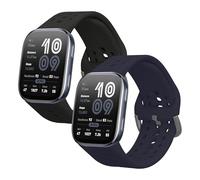 kwmobile 2x Cinturino TPU Silicone Fibbia Compatibile con Amazfit Bip 6 Cinturino - Cinturini 15-19 cm