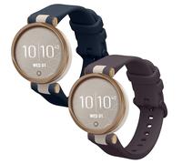 kwmobile 2x Cinturino TPU Silicone Fibbia Compatibile con Garmin Lily Sport Cinturino - Cinturini 14-22 cm