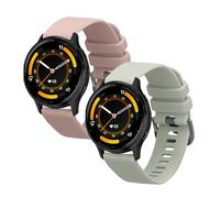 kwmobile 2x Cinturino TPU Silicone Fibbia Compatibile con Garmin Venu 3 Cinturino - Cinturini 14-22 cm