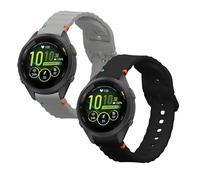 kwmobile 2x Cinturino TPU Silicone Fibbia Compatibile con Garmin Venu 3S / Venu 2S / vivoactive 4S / Forerunner 265S 255S Cinturino - Cinturini 14-22 cm