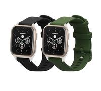 kwmobile 2x Cinturino TPU Silicone Fibbia Compatibile con Garmin Venu Sq 2 Music/Sq 2 / Vivoactive 6 / Vivoactive 5 Cinturino - Cinturini 14-22 cm