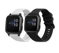 kwmobile 2x Cinturino TPU Silicone Fibbia Compatibile con Garmin Venu Sq Music/Sq Cinturino - Cinturini 14-22 cm