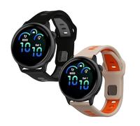 kwmobile 2x Cinturino TPU Silicone Fibbia Compatibile con Garmin vivoactive 6 / vivomove Trend/Forerunner 55 Cinturino - Cinturini 14-22 cm