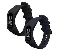 kwmobile 2x Cinturino TPU Silicone Fibbia Compatibile con Garmin vivosmart 5 / Smart 5 Cinturino - Cinturini 17,2-23,8 cm