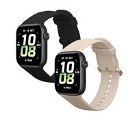 kwmobile 2X Cinturino TPU Silicone Fibbia Compatibile con Honor Watch 5 (STL-L19) Cinturino - Cinturini 14-22 cm
