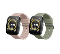 kwmobile 2x Cinturino TPU Silicone Fibbia Compatibile con Huami 22mm Amazfit Bip 6 / Bip 5 Unity/Bip 5 / GTS 3 / Balance 2 / Helio Strap Cinturino - Cinturini 14-22 cm