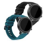 kwmobile 2x Cinturino TPU Silicone Fibbia Compatibile con Huami Amazfit GTR (42mm) Cinturino - Cinturini 16-22 cm