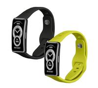 kwmobile 2x Cinturino TPU Silicone Fibbia Compatibile con Huawei Band 10/9 / 8 Cinturino - Cinturini 14-22 cm