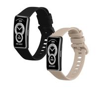 kwmobile 2x Cinturino TPU Silicone Fibbia Compatibile con Huawei Band 10/9 / 8 Cinturino - Cinturini 14-22 cm