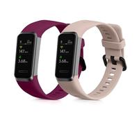 kwmobile 2x Cinturino TPU Silicone Fibbia Compatibile con Huawei Band 4 Cinturino - Cinturini 14-22 cm