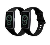 kwmobile 2x Cinturino TPU Silicone Fibbia Compatibile con Huawei Band 6 & 6 Pro/Honor Band 7 & 6 Cinturino - Cinturini 14-22 cm