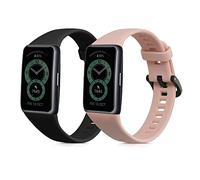 kwmobile 2x Cinturino TPU Silicone Fibbia Compatibile con Huawei Band 6 & 6 Pro/Honor Band 7 & 6 Cinturino - Cinturini 14-22 cm