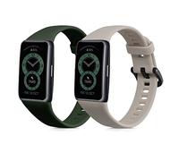 kwmobile 2x Cinturino TPU Silicone Fibbia Compatibile con Huawei Band 6 & 6 Pro/Honor Band 7 & 6 Cinturino - Cinturini 14-22 cm