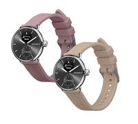 kwmobile 2x Cinturino TPU Silicone Fibbia Compatibile con Withings Scanwatch Light 37mm / Withings Scanwatch 2 38mm Cinturino - Cinturini 14-22 cm