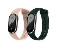 kwmobile 2x Cinturino TPU Silicone Fibbia Compatibile con Xiaomi Mi Band 10 / Mi Band 9/8 Cinturino - Cinturini 14-22 cm