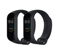 kwmobile 2x Cinturino TPU Silicone Fibbia Compatibile con Xiaomi Mi Band 4 / Mi Band 3 Cinturino - Cinturini 15-22 cm