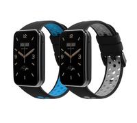 kwmobile 2x Cinturino TPU Silicone Fibbia Compatibile con Xiaomi Mi Band 7 Pro Cinturino - Cinturini 14-22 cm