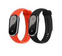kwmobile 2x Cinturino TPU Silicone Fibbia Compatibile con Xiaomi Mi Band 8 / Mi Band 9 Cinturino - Cinturini 14-22 cm