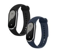 kwmobile 2x Cinturino TPU Silicone Fibbia Compatibile con Xiaomi Mi Band 8 / Mi Band 9 Cinturino - Cinturini 14-22 cm